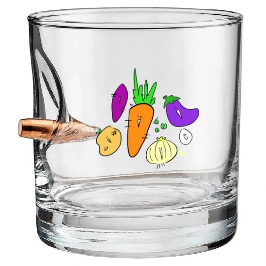 Vegetable friends Bullet Whiskey Glasses