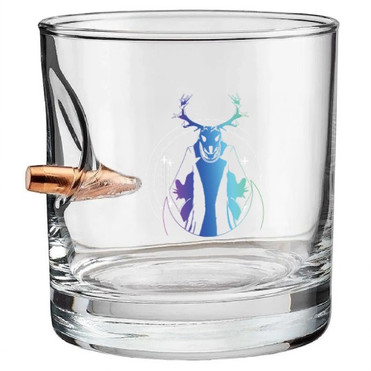 Wendigo Folk Creature Forest Devil Cryptid Bullet Whiskey Glasses