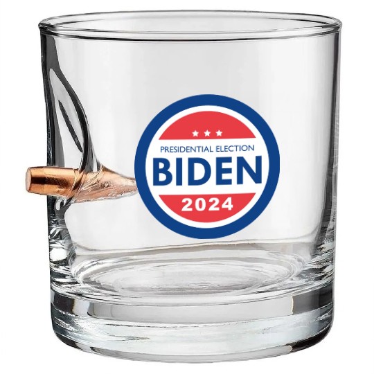 Biden 2024 Presidential Election Bullet Whiskey Glasses