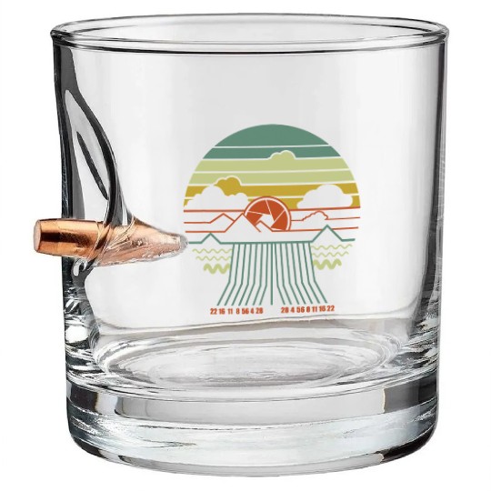 Landscape Photography Gift Photographing Camera Ph Bullet Whiskey Glasses