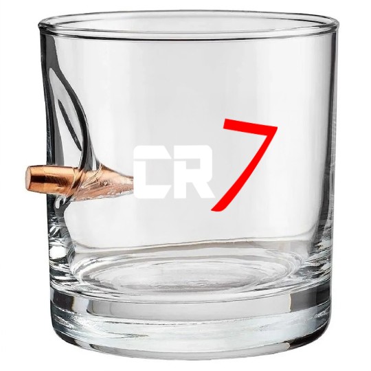cr7 cristiano white Bullet Whiskey Glasses