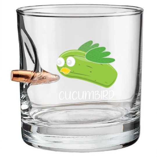 Cucumbird Vegetarian Vegetable Vegan Cucumber Bullet Whiskey Glasses