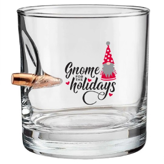 Christmas Funny Gnomes Bullet Whiskey Glasses