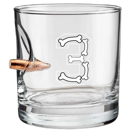Number 3 Halloween Skeleton Costume For Boys Kids Bullet Whiskey Glasses