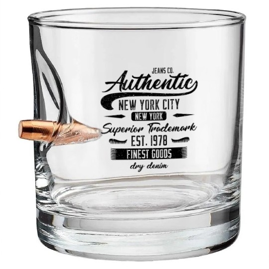 New York City Born In 1978 Vintage Birthday Bullet Whiskey Glasses