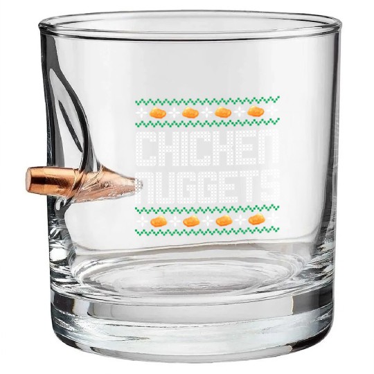 X-Mas Quote - Chicken Nuggets Bullet Whiskey Glasses