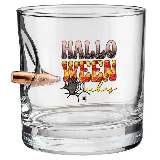 Halloween Vibes Sublimation 01 Bullet Whiskey Glasses