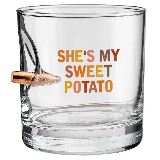 She s My Sweet Potato I Yam Couples Thanksgiving Bullet Whiskey Glasses