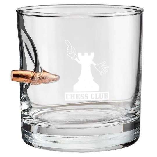 CHESS CLUB Bullet Whiskey Glasses