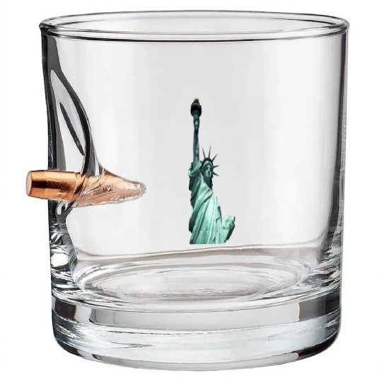 statue of liberty Bullet Whiskey Glasses