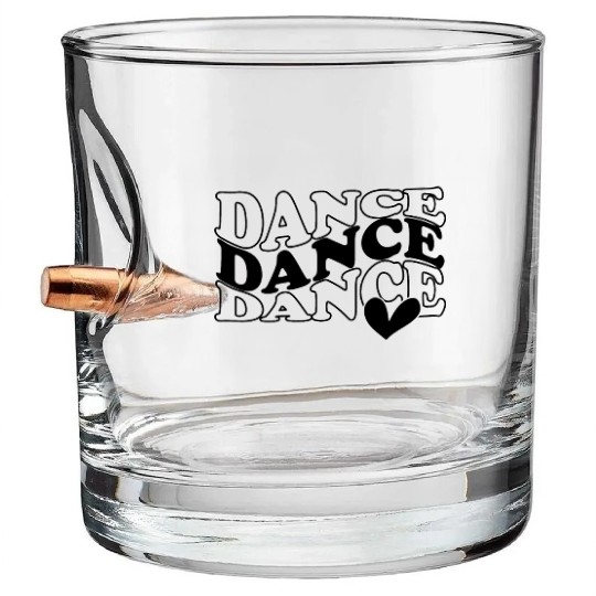 Dance Heart Women Bullet Whiskey Glasses & Girl Bullet Whiskey Glasses