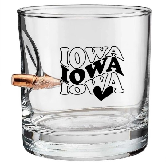 Iowa Women Bullet Whiskey Glasses & Women Pullover