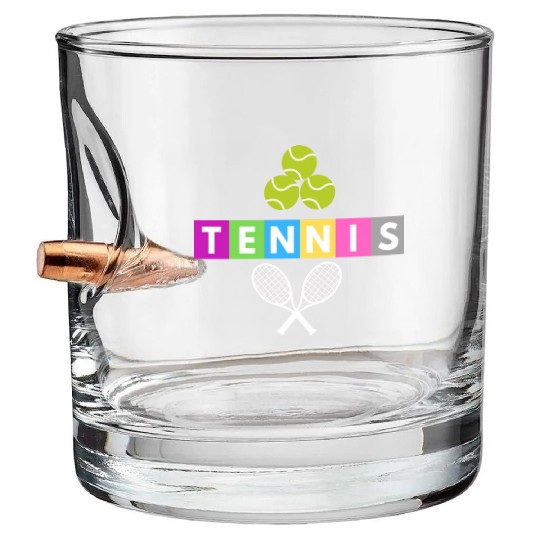FUNNY TENNIS CLASSIC Bullet Whiskey Glasses