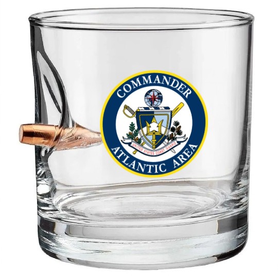 COMMANDER ATLANTIC AREA (U.S. Coast Guard) Bullet Whiskey Glasses