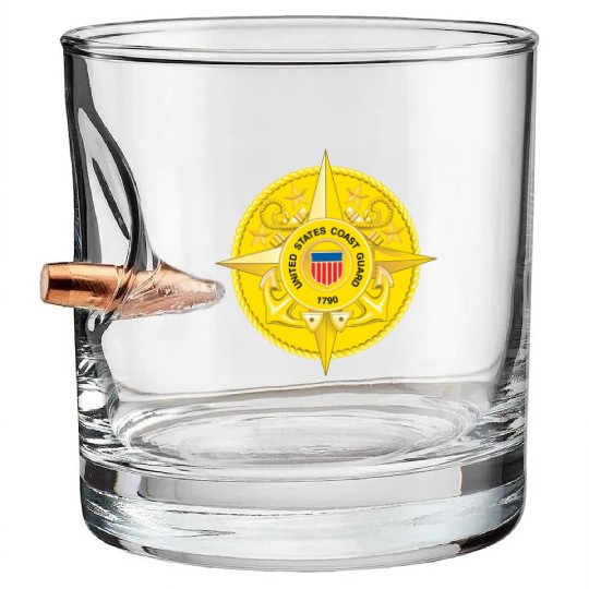 Commandant Staff (U.S. Coast Guard) Bullet Whiskey Glasses