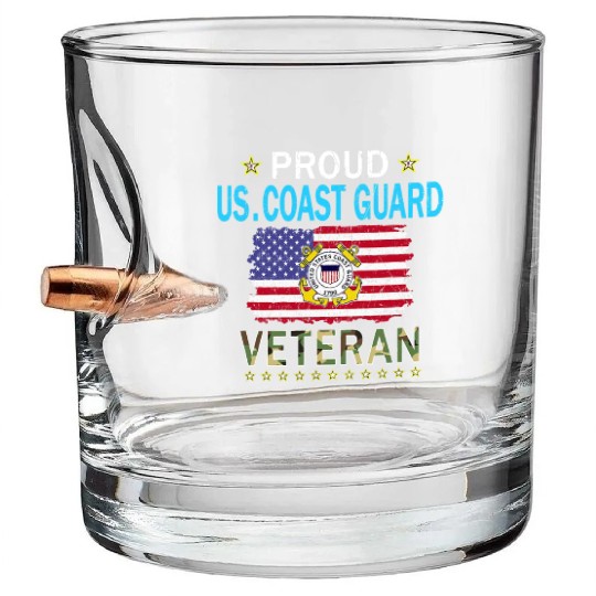 Coast Guard Veterans Day Us Coast Bullet Whiskey Glasses