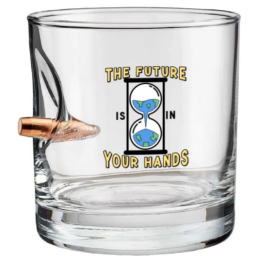 Earth Hour Time Environmentalist Save The Planet Bullet Whiskey Glasses