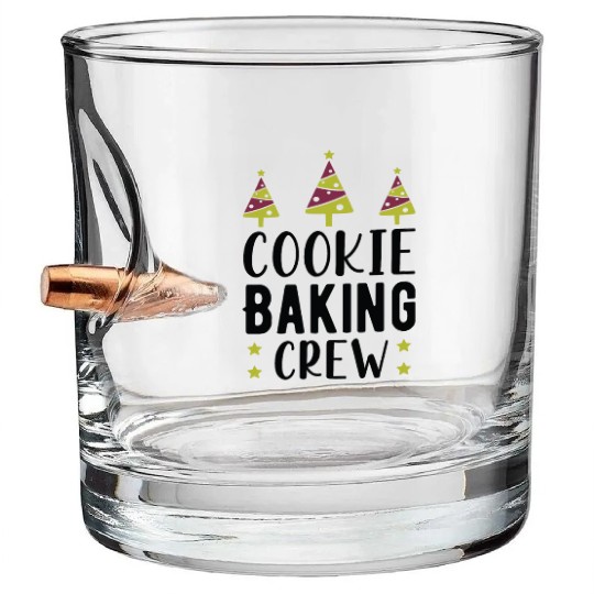 Cookie Baking Crew Bullet Whiskey Glasses