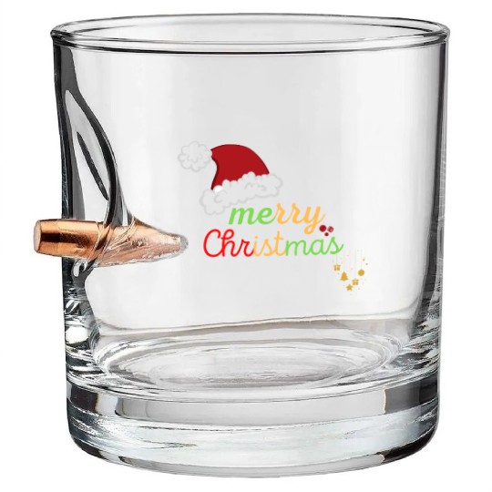 merry christmas yall winter Bullet Whiskey Glasses