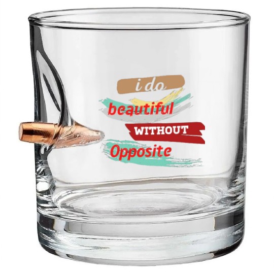 Do something beautiful for free Bullet Whiskey Glasses