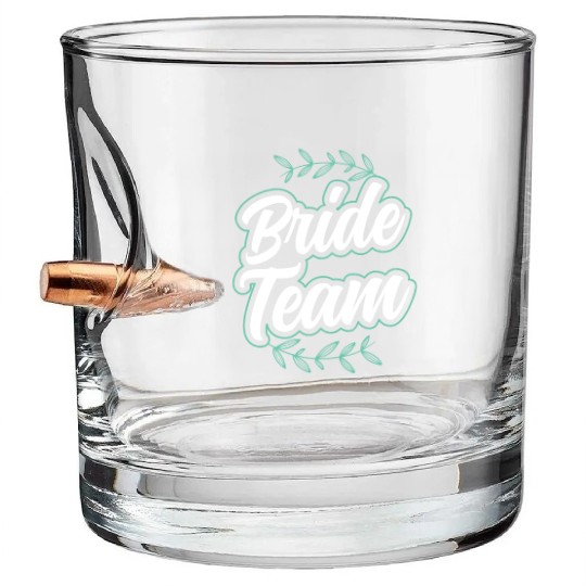 Bride Team Party Wedding Bachelorette Cute Bullet Whiskey Glasses
