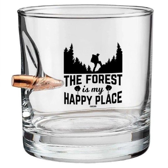 Forest nature camping mountains Bullet Whiskey Glasses