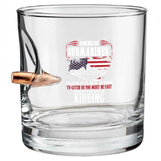 US Military Submarine Bullet Whiskey Glasses