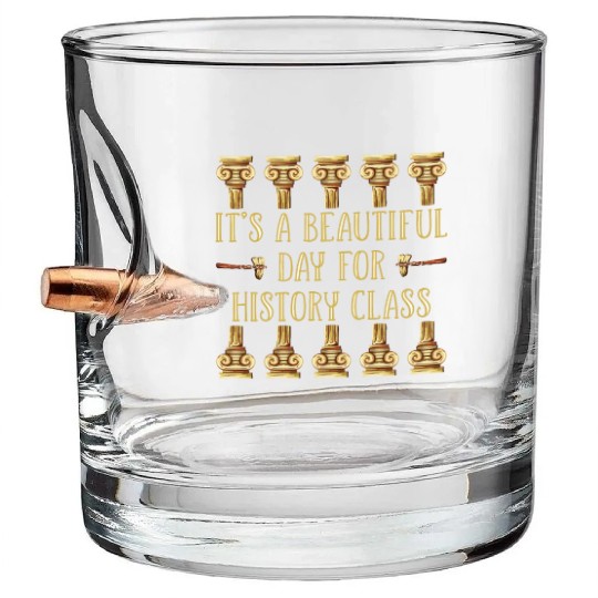 I Teach History Teacher Bullet Whiskey Glasses