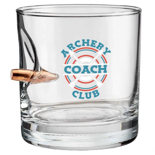 Archery Archery Coach Bullet Whiskey Glasses