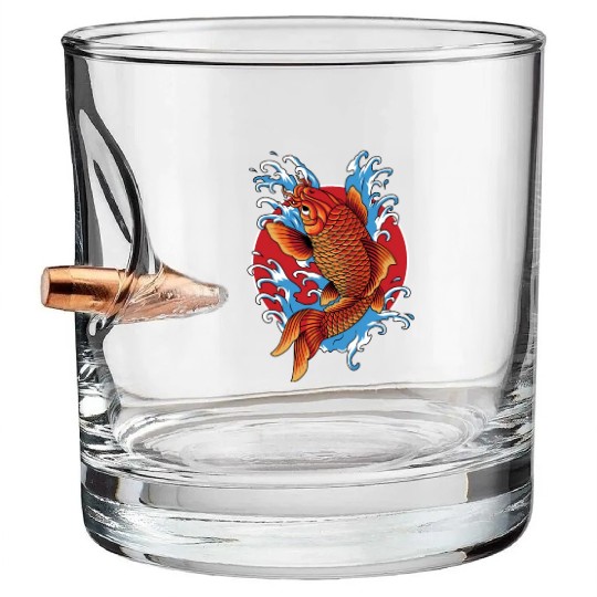 Koi Fish Bullet Whiskey Glasses