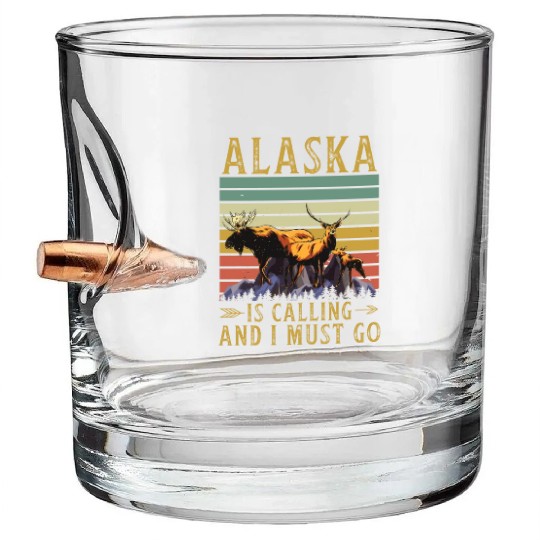 Alaska Gift USA Natur Bär Denali Grizzly Wald Bullet Whiskey Glasses