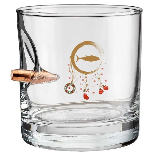 Winter dreamcatcher Christmas Tuna Bullet Whiskey Glasses