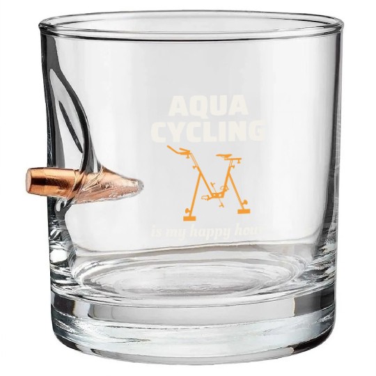 Aqua Cycling Swimming Pool Fitness Training Coach Bullet Whiskey Glasses
