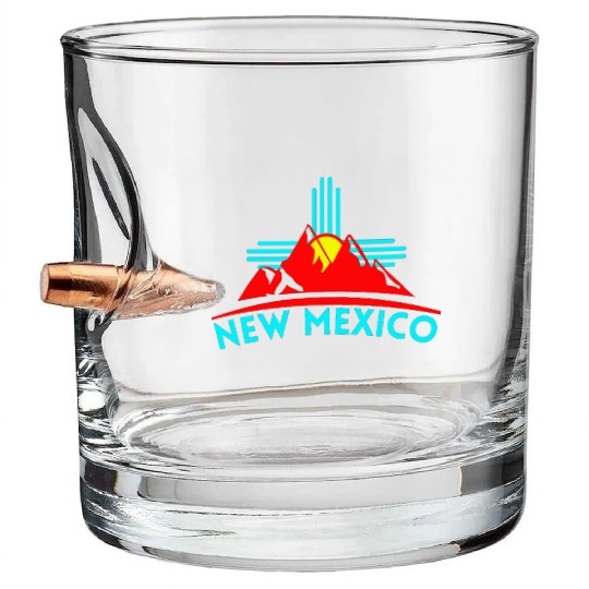 Zia Sun New Mexico Bullet Whiskey Glasses