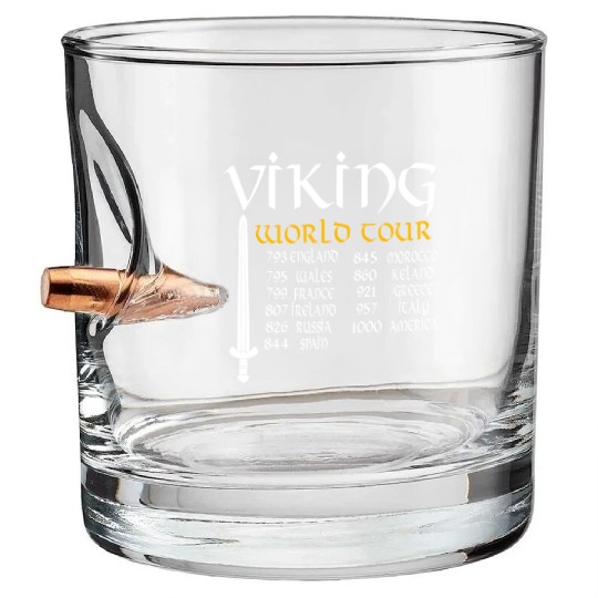 Viking World Tour Bullet Whiskey Glasses