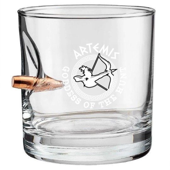 Artemis God, Greek God Bullet Whiskey Glasses