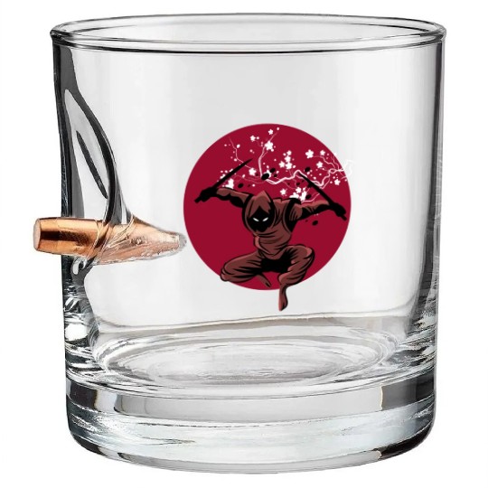 Red Sun Retro Japan Classic 1988 Including Samurai Bullet Whiskey Glasses