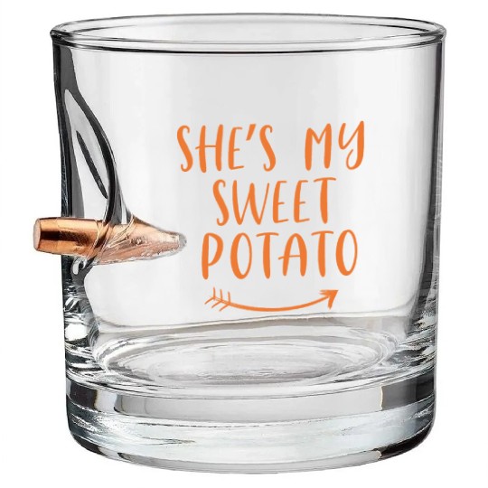 She's My Sweet Potato | I Yam Bullet Whiskey Glasses