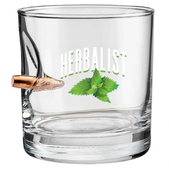 Herbalist Herb Herbalism Herbs Gardening Bullet Whiskey Glasses