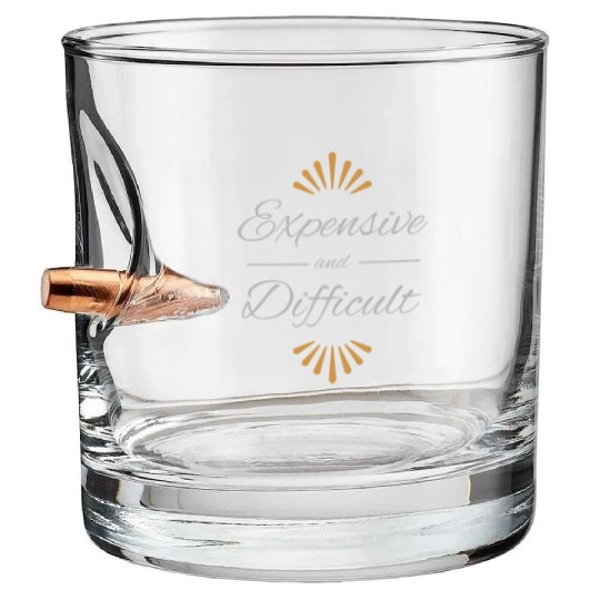 Expensive and Difficult Bullet Whiskey Glasses