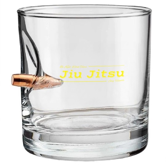 Jiu Jitsu Be Kind Work Hard Stay Humble Bullet Whiskey Glasses