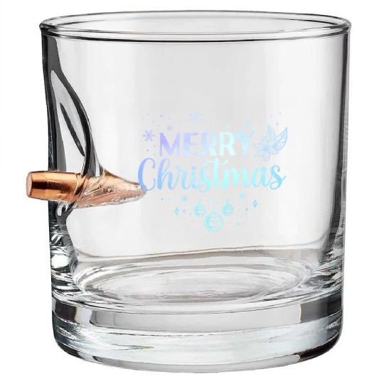Pastel Xmas Lover Christmas Holidays Bullet Whiskey Glasses