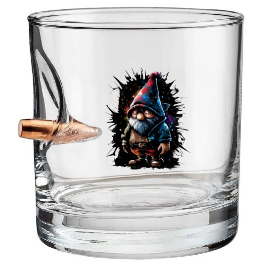 Graffiti Streetwear Gnome Bullet Whiskey Glasses