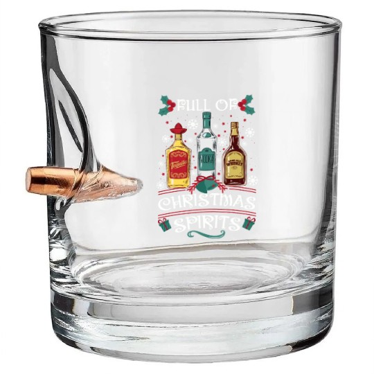 Christmas Tequila Vodka Whisky Lover Bullet Whiskey Glasses