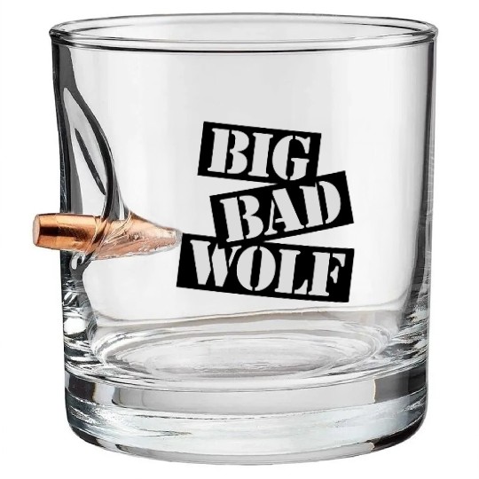 big bad wolf quote Bullet Whiskey Glasses