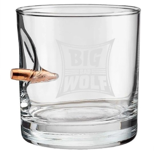 big bad wolf quote Bullet Whiskey Glasses