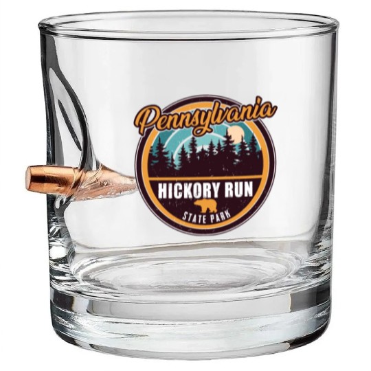 Hickory Run state park Pennsylvania Bullet Whiskey Glasses