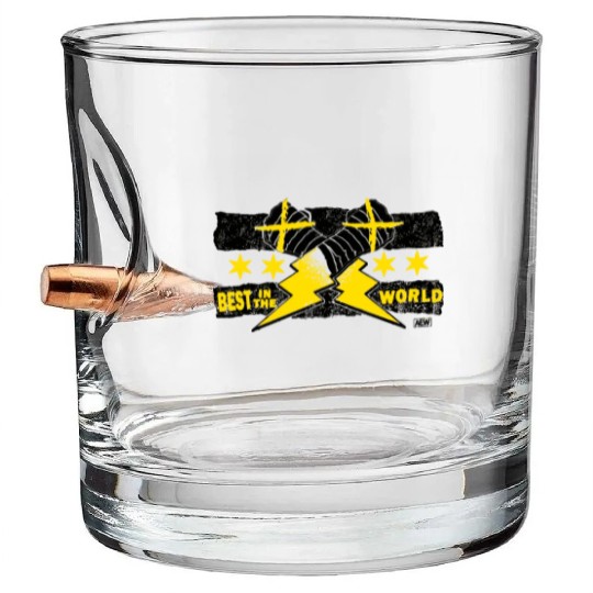 CM Puunk Best In The World Bullet Whiskey Glasses