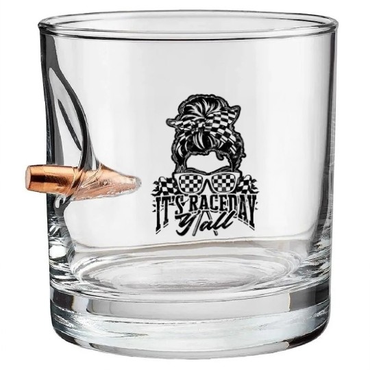 It's race day y'all - kart racing Bullet Whiskey Glasses