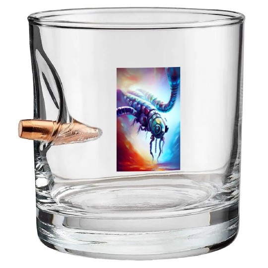 Alien insect Bullet Whiskey Glasses